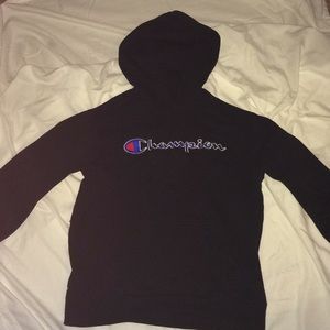 Black Authentic Champion hoodie